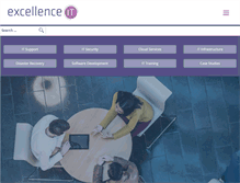 Tablet Screenshot of excellence-it.co.uk